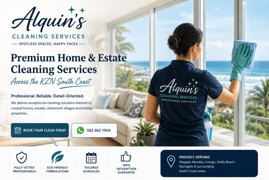 Home & Estate Cleaning Services Across the KZN South Coast